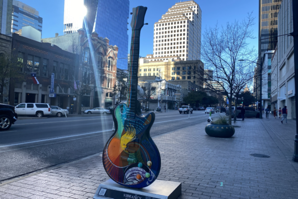 Vibrancy Sculpture in downtown Austin