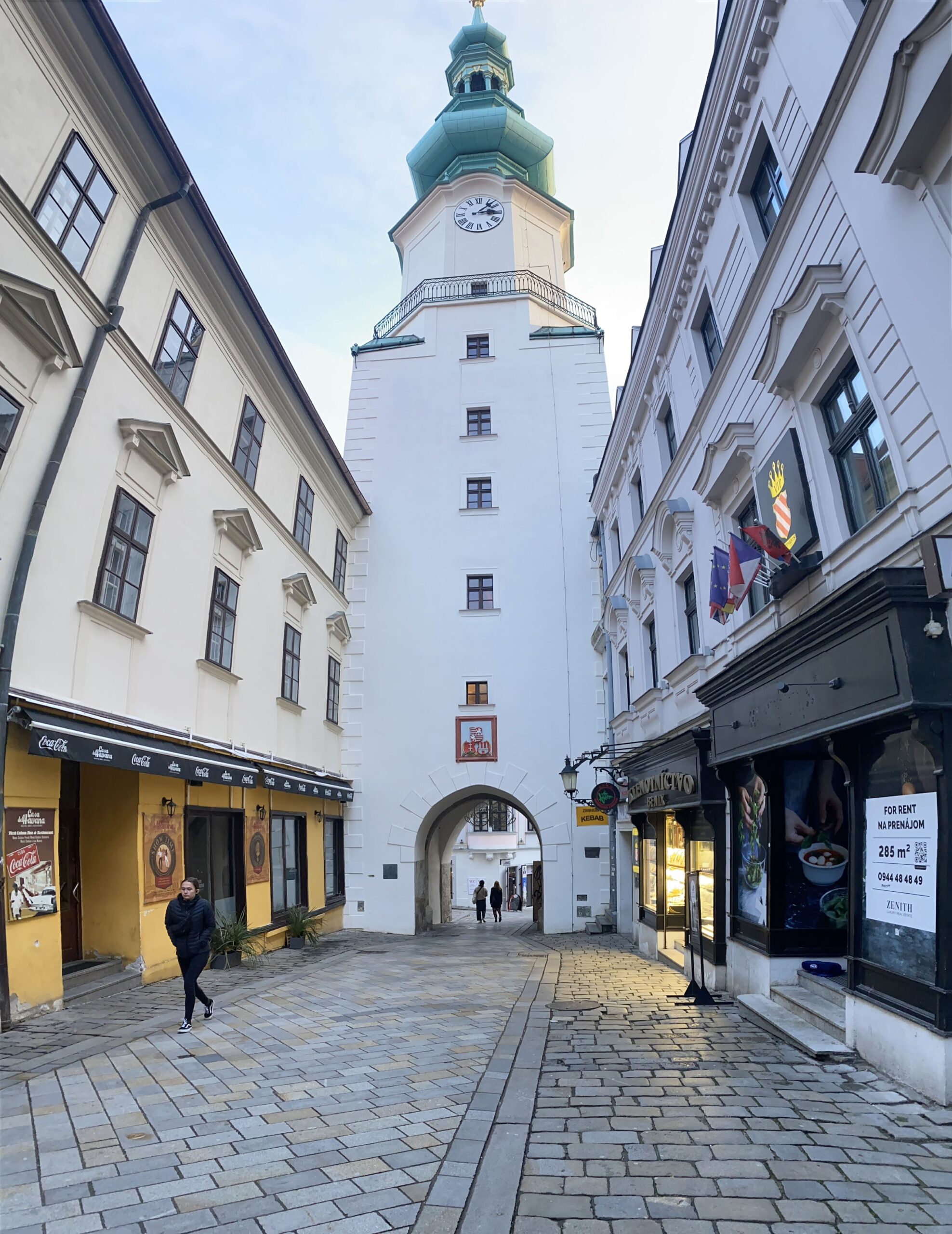 1 day in Bratislava requires a stop at Michael's Gate.